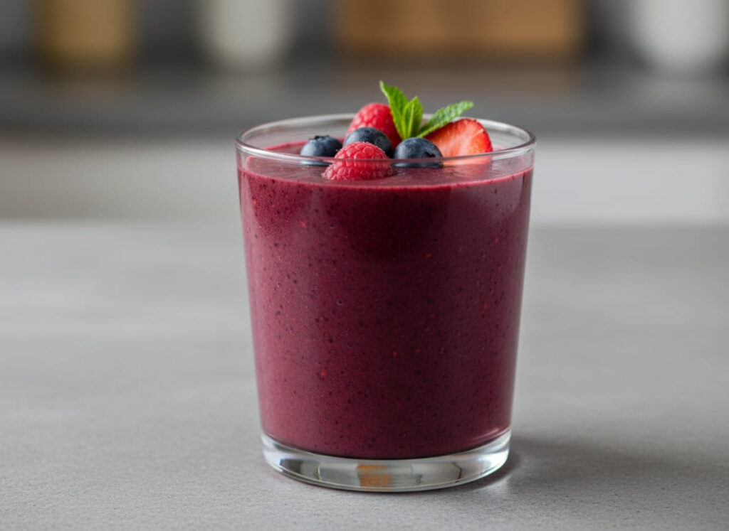 Berry protein recipe with berries