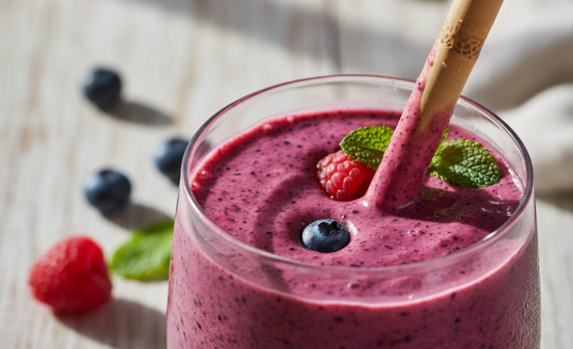Berry protein smoothie for GLP-1 diets