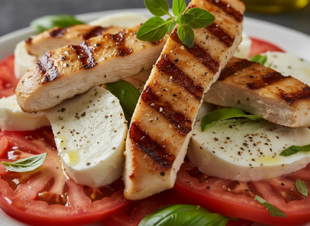 GLP-1 friendly caprese salad recipe