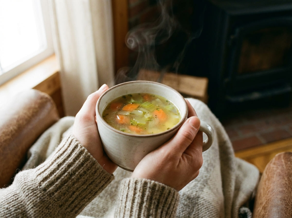 Simple soup for GLP-1 nausea