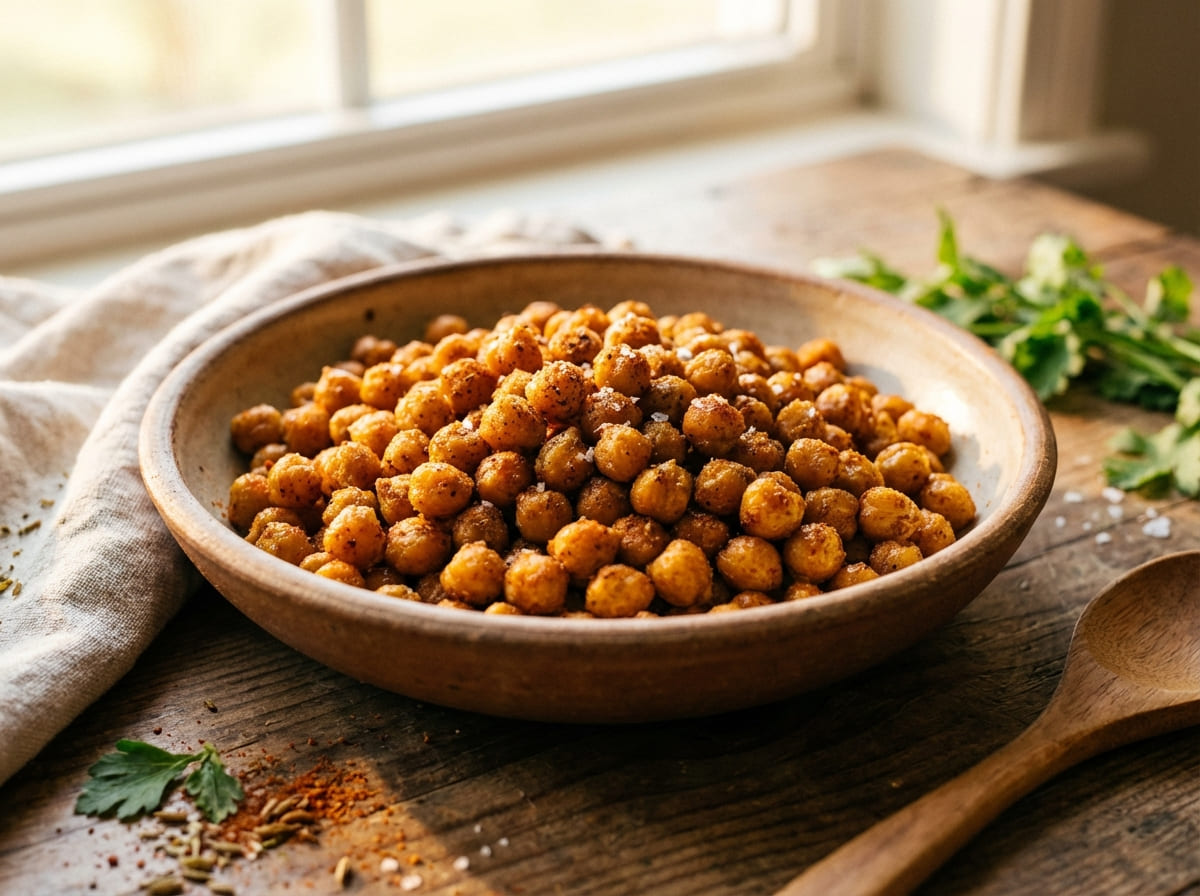 Crispy Roasted Chickpeas (GLP-1 Protein Snack)