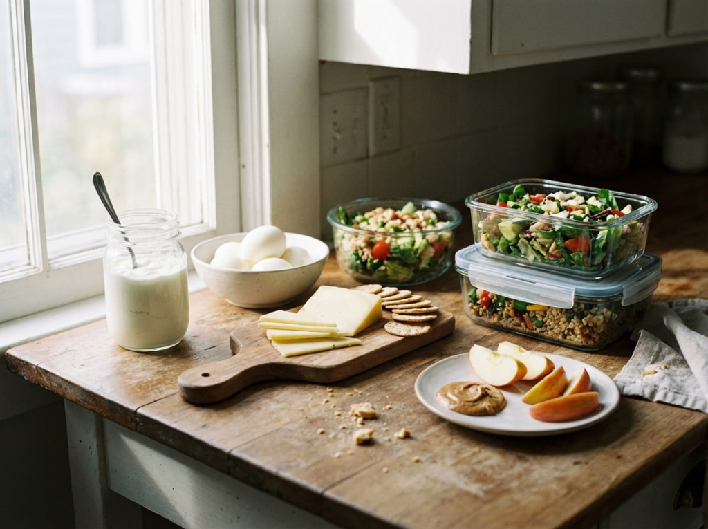 GLP-1 meals on a countertop