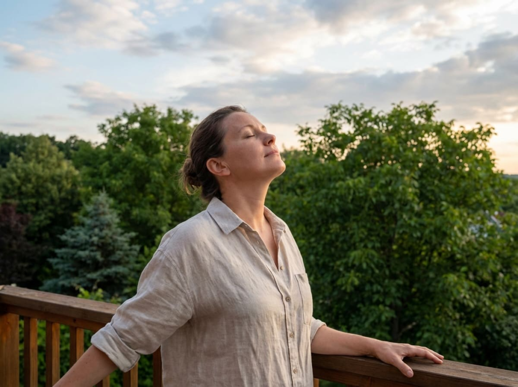 Woman enjoying some fresh air