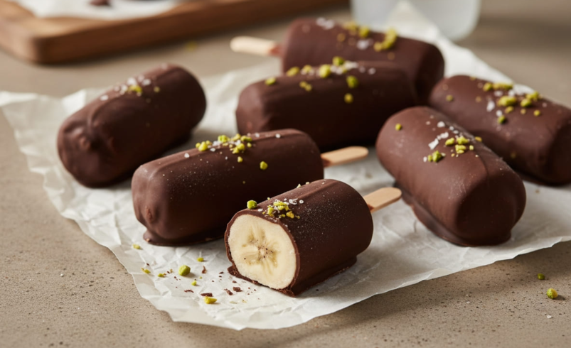 Frozen banana pops for GLP-1 diet