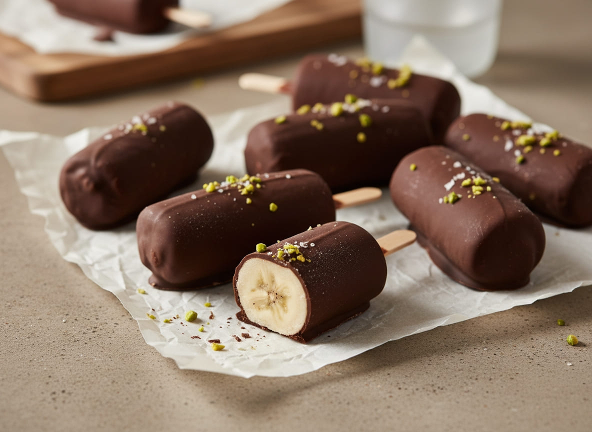 Frozen Protein Banana Pops (GLP-1 Friendly Frozen Dessert)
