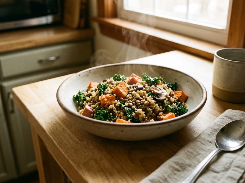 High fiber meal to manage GLP-1 constipation