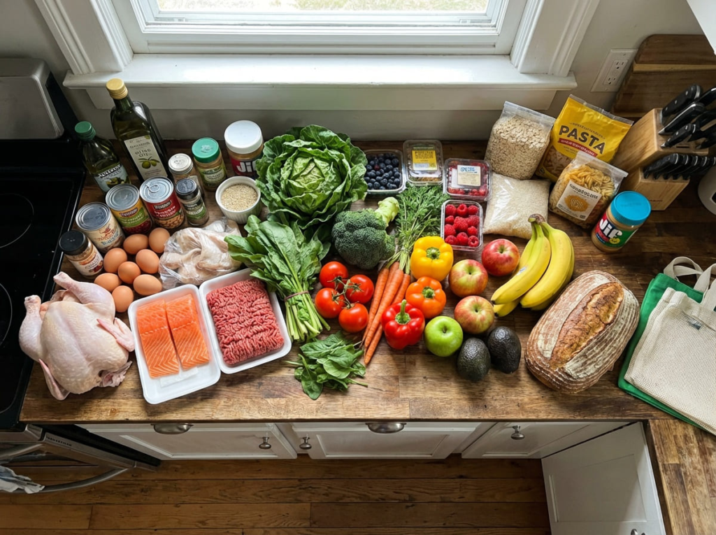 Grocery haul for GLP-1 meal plan