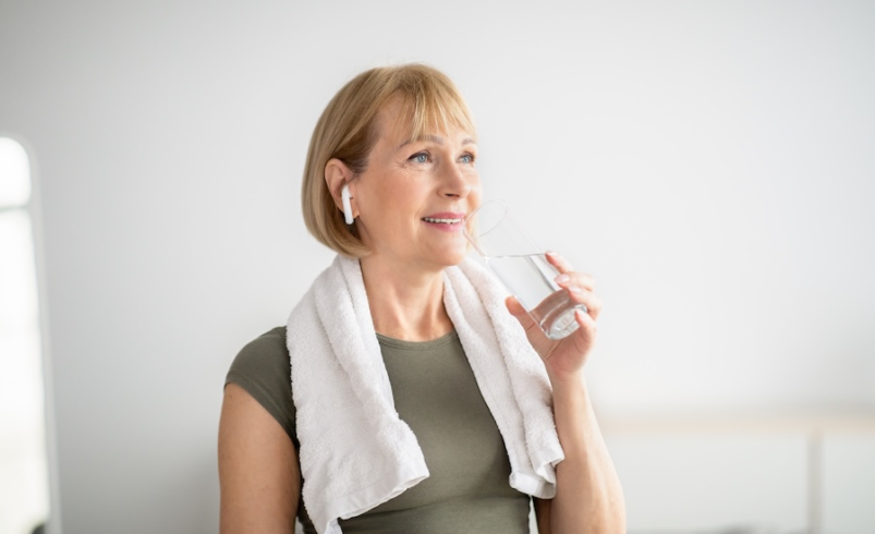 Woman starting her GLP-1 weight loss journey