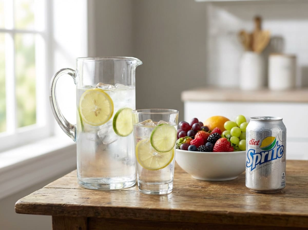 Fruit infused water vs soda for a GLP-1 meal plan