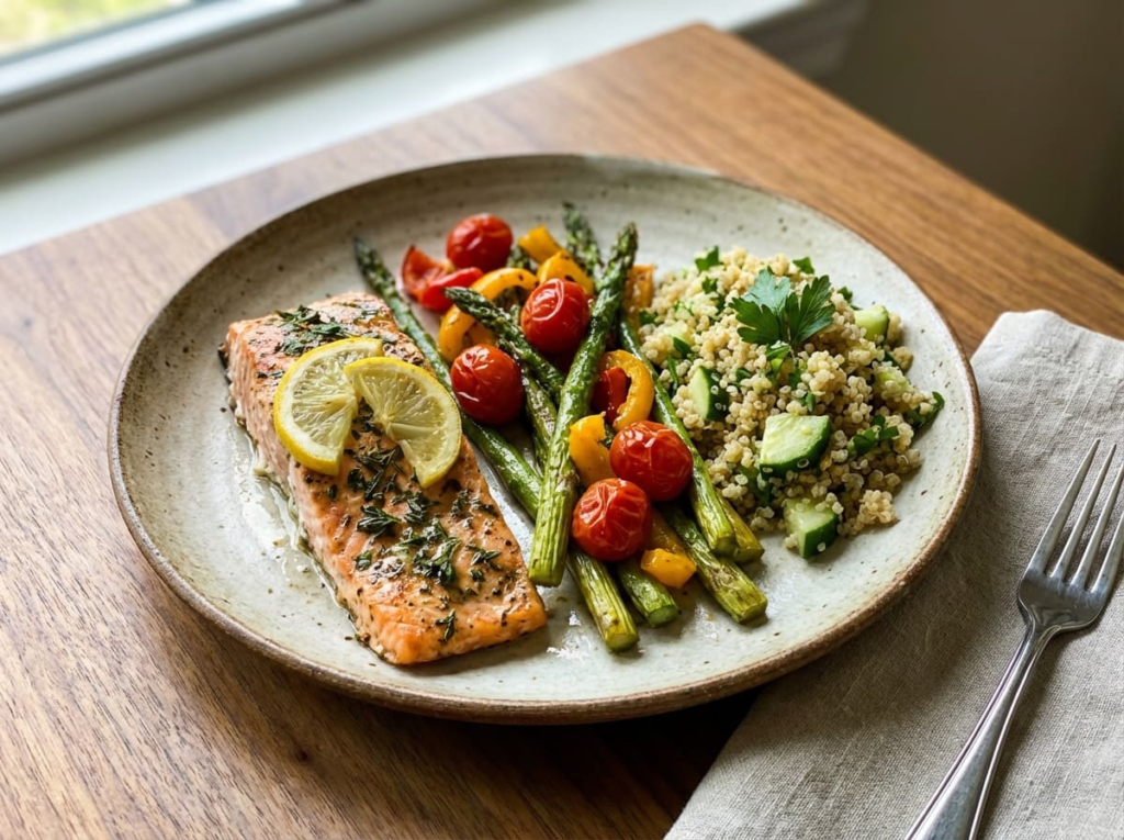 Visual plate method for GLP-1 portions sizes