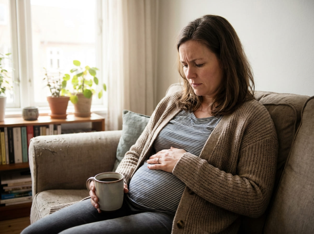 Woman experiencing nausea from GLP-1s