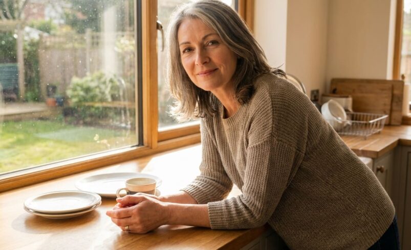 Woman managing nausea on GLP-1 medication