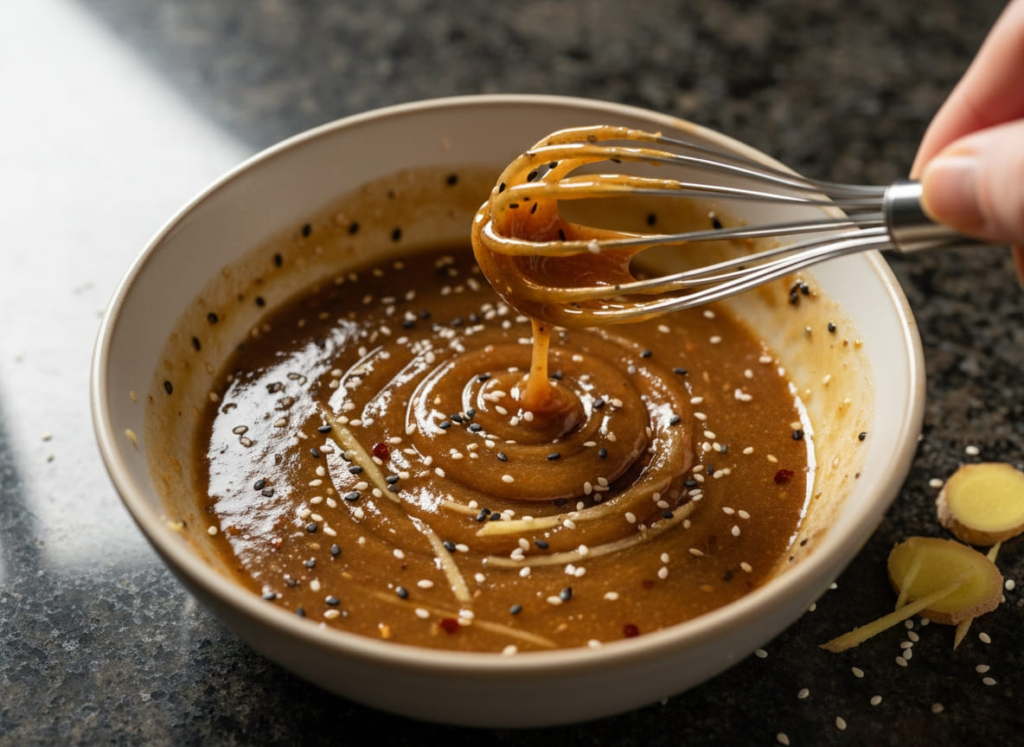 Miso salmon dressing