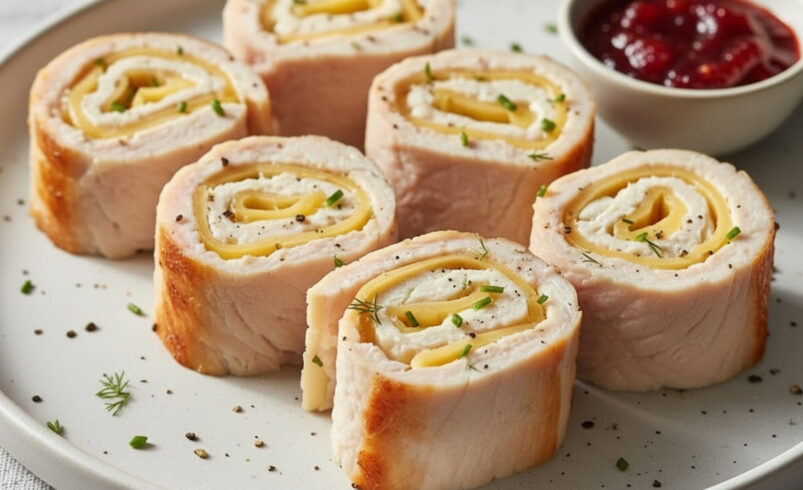 Turkey and Cheese Roll-Ups (GLP-1 No-Cook Snack)