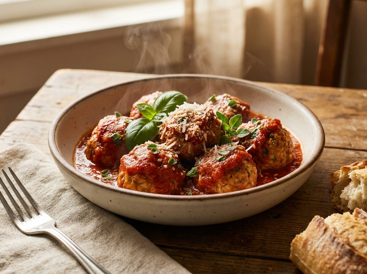 Turkey Meatballs with Marinara (GLP-1 High-Protein Dinner)