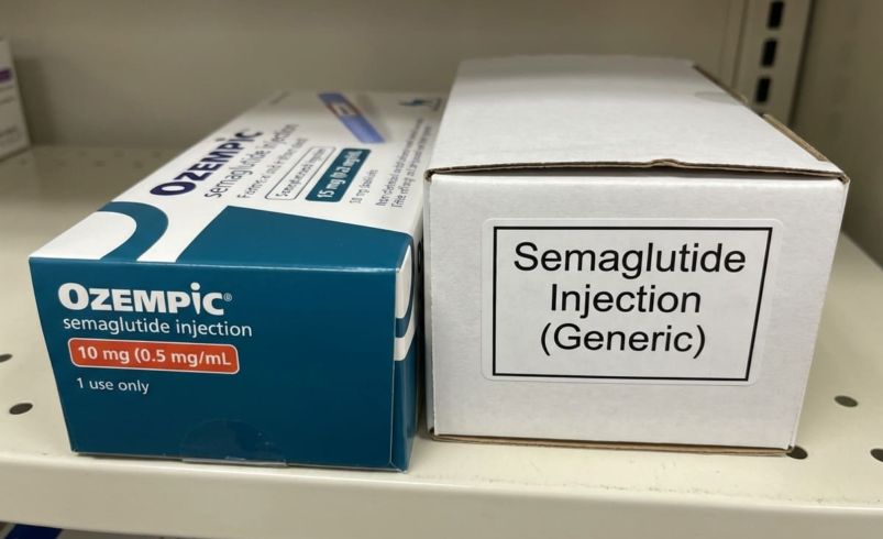 Picture of Ozempic and semaglutide in a box
