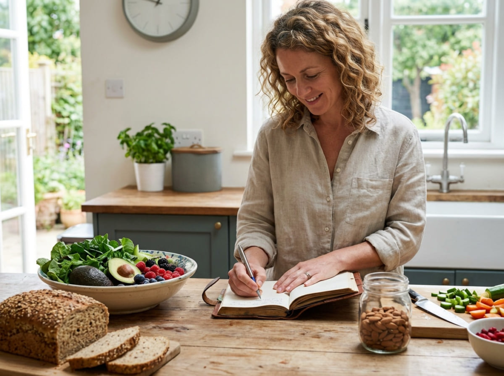 Woman maintaining healthy weight